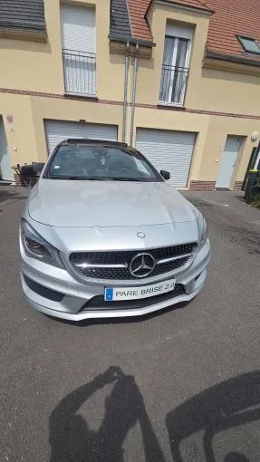 pare-brise 2.0 intervient à Meru pour un remplacement de pare-brise sur Mercedes CLA, Amiens, PARE BRISE 2.0